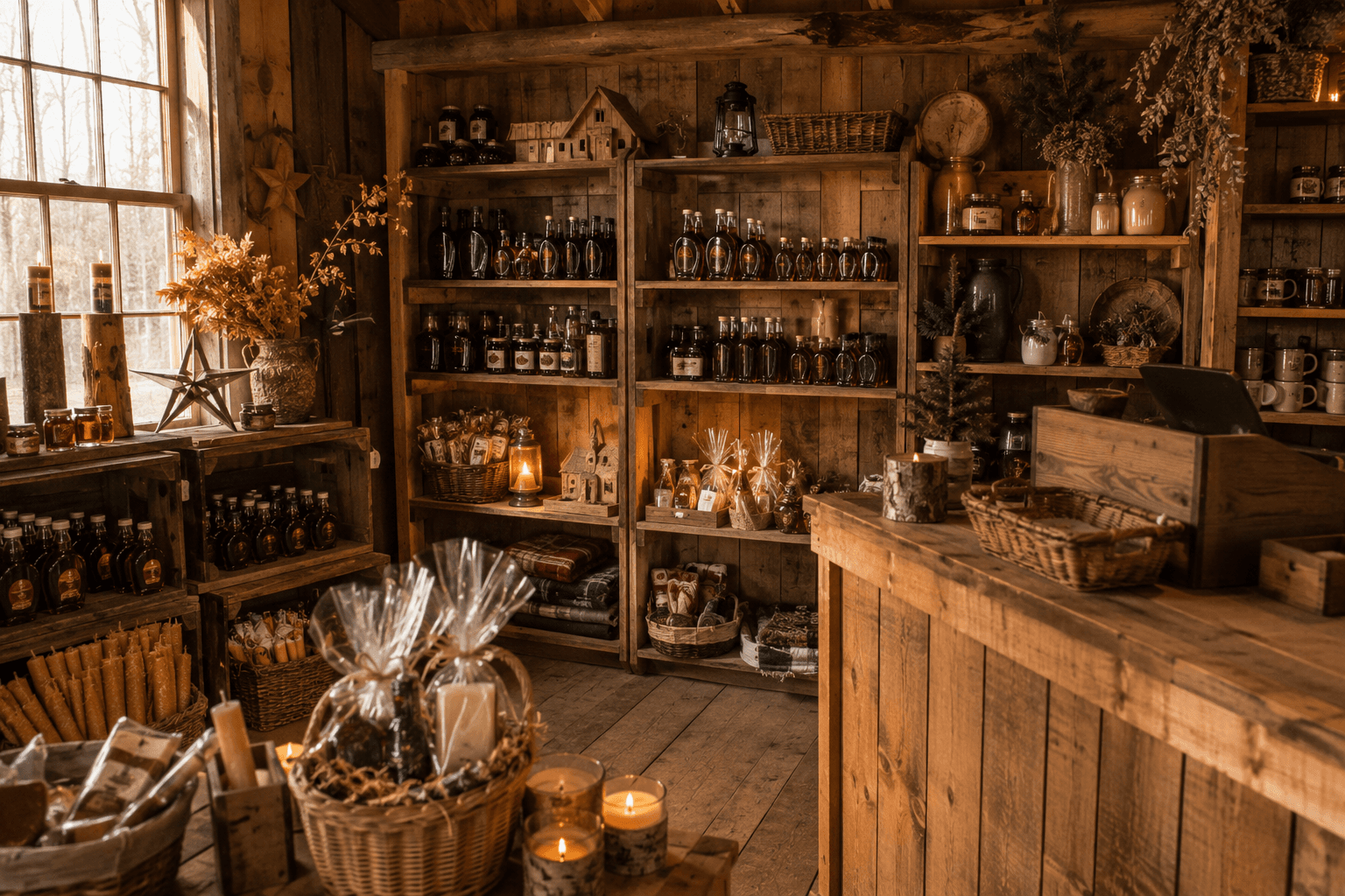Rustic Vermont farm shop